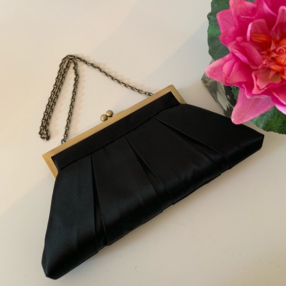 La Sera by Frenchi Black Clutch - Picture 2 of 3